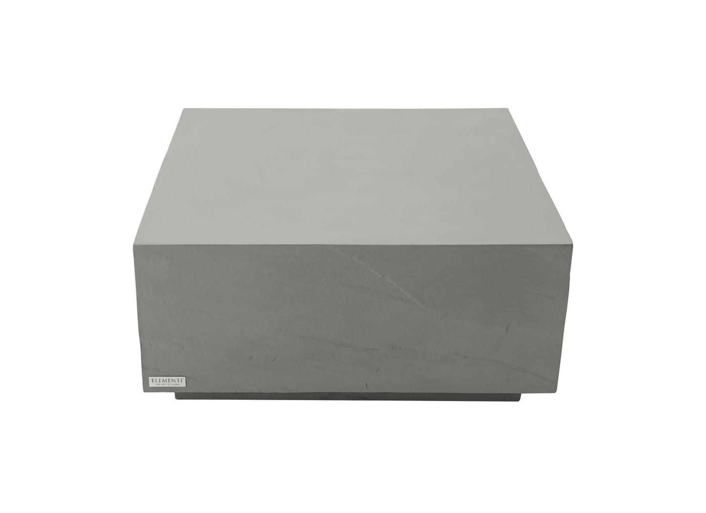 Colorad 33.9" Square Concrete Coffee Table Medium- SPACE GREY By Elementi Home