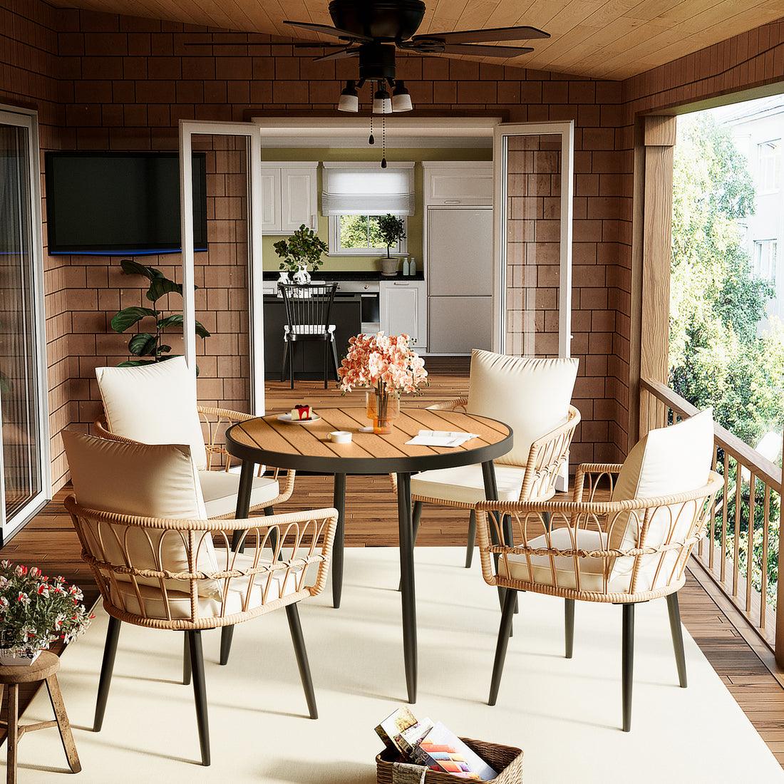 Pamapic Round Outdoor Dining Set