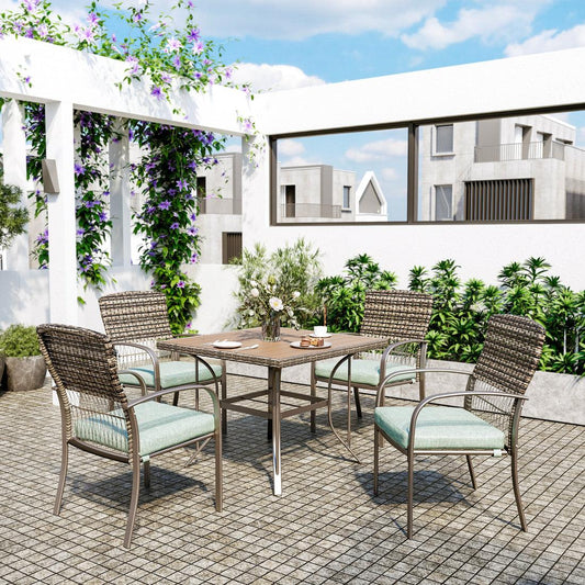 Pamapic Outdoor Dining Table Set (7 Pieces)