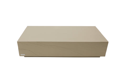 Colorad L60" Rectangular Concrete Coffee Table Rectangle- SUNLIGHT YELLOW By Elementi Home