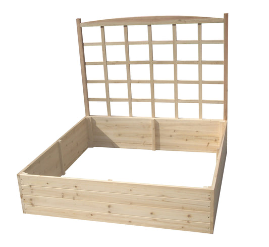 Raised Garden Bed with Trellis (4FT x 4FT x 11IN) RGB-4411-T