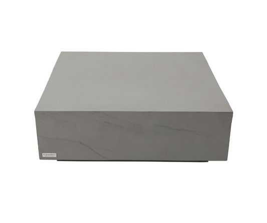 Colorad 40" Square Concrete Coffee Table-Large SPACE GREY by Elementi Home